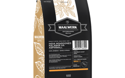 Maalwerk India AA Monsooned Malabar Aspinwall koffiebonen