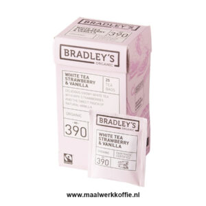 Bradley's witte thee aardbei vanille Bio fairtrade