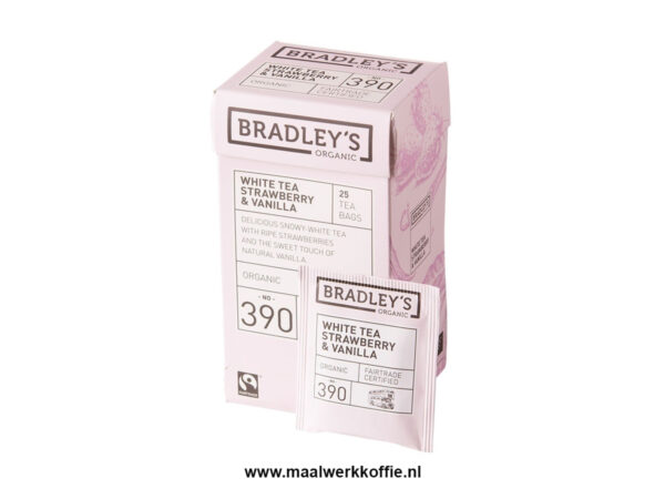 Bradley's witte thee aardbei vanille Bio fairtrade